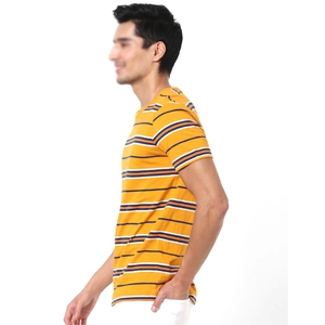T-shirts imprimés formels pour hommes à manches courtes et col rond en coton 100% tricoté, coupe ample, avec des caractéristiques anti-boulochage et respirantes - Product Image 3