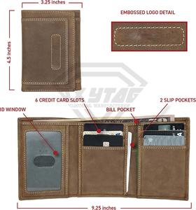 กระเป๋าสตางค์สไตล์ล่าสุดสำหรับผู้ชายขายดีวัสดุพรีเมียมคุณภาพสูงพิมพ์ลายของคุณเอง - Product Image 5