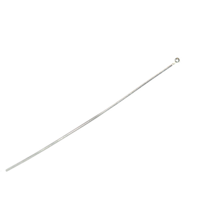 Épingle à tête en argent 925 50*0.5mm avec boule résultats de bijoux fabrication de bijoux épingles à tête et épingles à œil en matière première - Product Image 2