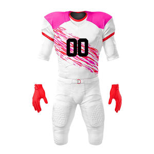 Vêtements de sport en sublimation intégrale, anti-UV, polyester, uniforme de football américain avec découpe automatisée pour adultes - Product Image 2
