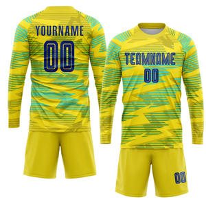 Camiseta de fútbol barata de alta calidad 100% poliéster uniforme de fútbol número personalizado nombre del equipo ropa de fútbol - Product Image 6