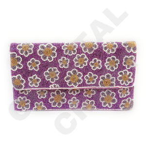 Muy peri flores personalizado con cuentas fiesta embrague noche bolso diseñador señoras bolsos de hombro monederos y bolsos de lujo fiestas - Product Image 1
