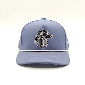 Gorra de golf impermeable con cuerda, al por mayor, con logo bordado personalizado 2D, gorras de béisbol estilo papá de 5 paneles, ajustables con cierre a presión, suministro OEM ODM - Product Image 2