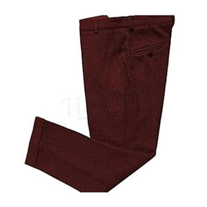 กางเกงกอล์ฟผู้ชาย XL แบบลำลองทนทานเสื้อผ้ากีฬากลางแจ้งฤดูใบไม้ผลิแบนมีซิปด้านหน้าเอวกลางเอวทำจากผ้าขนสัตว์สีสันสดใส - Product Image 5