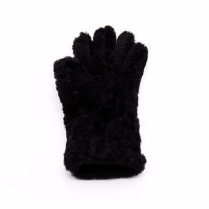 Guantes cálidos para pantalla táctil para mujer con forro de punto de cuero PU para uso en exteriores - Product Image 3