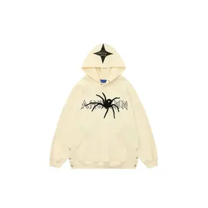 street dance super cool party spider print fried street hoodie