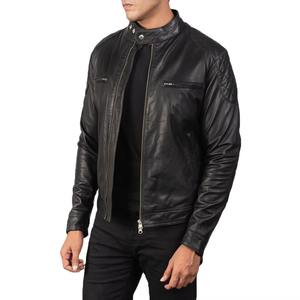 Precio al por mayor personalizar los hombres chaqueta de cuero estilo más tamaño Biker chaqueta de cuero 2026 Slim Fit - Product Image 6