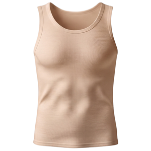 Débardeur de sport vintage sans manches pour homme, col rond, compression, tricoté en modal/coton - Product Image 4