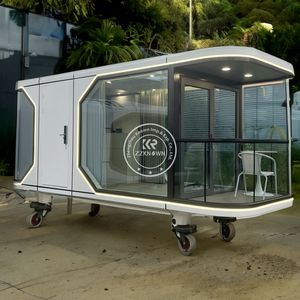 Casa Contenedor Plegable de 2 Dormitorios 2025, Casa Prefabricada Modular de Lujo, Cápsula Espacial de Lujo para Acampar - Product Image 3