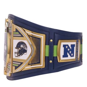 เข็มขัดมวยปล้ำรุ่น Seattle Seahawks ปรับแต่งโลโก้ได้ตามต้องการ
