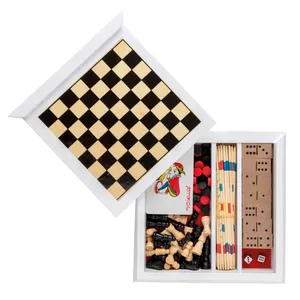 Set di Giochi da Tavolo in Legno Sostenibile 5-in-1 per Merchandising - Product Image 6