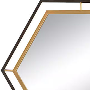 OEM Customized Trendy Wall Decorative <b>Metal</b> <b>Framed</b> Mirror Handmade for Living Room - Product Image 3