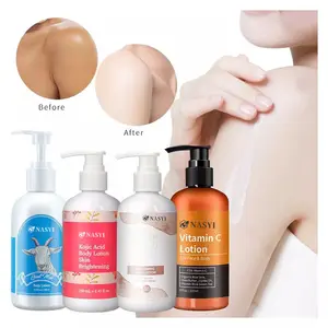 OEM ODM personnalisé éclaircissant blanchissant crème hydratante crème de blanchiment du corps pour la peau foncée