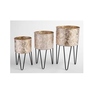 Pot de fleur coloré enduit de poudre de nouveau design et jardinière avec support décoration d'hôtel de mariage jardinière de qualité supérieure avec support - Product Image 2