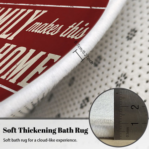 Custom Printed Absorbent <b>Bathroom</b> Rug <b>Set</b> for <b>Bathroom</b> Non-Slip Shower Curtain Bath <b>Mat</b> - Product Image 2