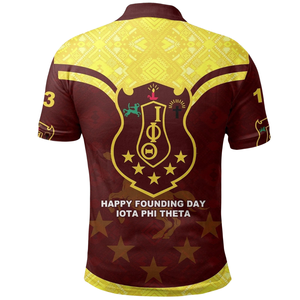 Camiseta Polo Premium para Hombre Iota Phi Theta 1963, Fraternidad Griega, Bordado Ivy League - Product Image 2