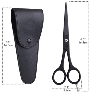 Nouvelles Ciseaux de Coiffure Professionnels de 6 Pouces en Titane et Acier Inoxydable, Lames Céramiques Droites et Émoussées, pour Gauchers - Product Image 5