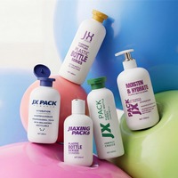 Flacon pompe rose personnalisé tout-en-un en PEHD pour lotion, flacon pompe moussant pour nettoyant visage, savon liquide, gel douche, contenant pour soins de la peau