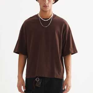 เสื้อยืดผ้าฝ้ายธรรมดาแขนสั้นแบบเรียบพิมพ์โลโก้100% ได้รับความนิยมสูงสุด - Product Image 5