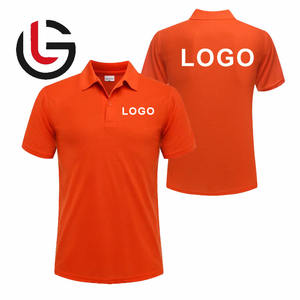 Polo grande con estampado de letras gráficas de hojaldre naranja, cómodo tejido de punto de algodón 100%, polo de la mejor calidad para hombres - Product Image 1