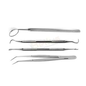 Kit de examen dental OEM, juego de higiene bucal multiusos, pinzas de sonda de espejo de acero inoxidable más vendidas, herramientas de cuidado bucal - Product Image 4