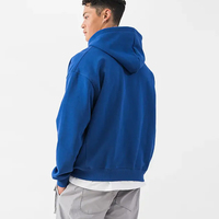 Sudadera de Algodón con Media Cremallera y Hombros Caídos, Personalizable con Logotipo OEM, de Alta Calidad, Estilo Fear God para Hombre