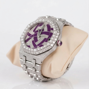นาฬิกาผู้ชายหรูหราประดับเพชรโมอิสซาไนต์ - สไตล์ Datejust รูปทรงเรขาคณิต เหมาะสำหรับเป็นของขวัญ - Product Image 3