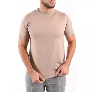 Groothandel 100% Katoenen Licht Gewicht Ademende Blanco T-Shirt Op Maat Gemaakt Effen T-Shirt Heren Oversized T-Shirt Zomerkleding 2024