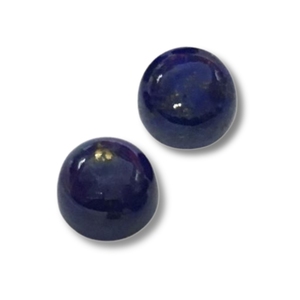 Cabochons ronds en Lapis Lazuli - Pierres précieuses calibrées bleues et violettes - Product Image 1