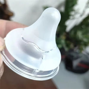 Sans BPA Silicone Infantile 3 Génération Anti <span class=keywords><strong>Colique</strong></span> Tétine Manger Large Cou Bébé Mamelon Lait Biberon Sucette Tétine Du Sein Mamelon - Product Image 2