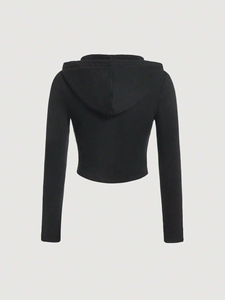 Sudaderas con capucha con logotipo estampado personalizado de algodón 100% más vendidas para mujer Sudaderas de invierno con cremallera de alta calidad para mujer de talla grande - Product Image 2