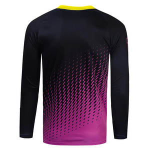 Maillot de course neuf pour homme, 100% polyester, respirant, séchage rapide, confortable, manches longues, maillot de course pour homme - Product Image 2