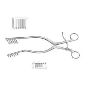 Sharp Beckman Adson Manual Self Retractor 4X4 Puntas 31,5 cm Juego de instrumentos retractores de acero inoxidable - Product Image 4
