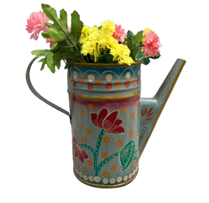 TIHAMI INC Arrosoir en métal peint à la main pour plantes Arrosoir à poignée en métal de haute qualité - Product Image 2