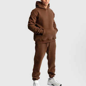 Venta al por mayor pantalones de chándal de ajuste de gran tamaño cómodos y duraderos para correr a diario con cintura Joggers logotipo personalizado algodón 400gsm chándales hombres, s - Product Image 3