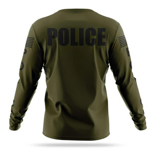 Wholesale Long Sleeve Polyester Spandex Plain <b>Men's</b> T <b>Shirts</b> Custom Logo Printing Unisex Durable <b>Mens</b> Performance <b>Shirt</b> - Product Image 2