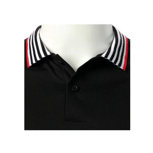 Vente en gros de t-shirts polos vierges respirants en pur coton pour hommes, polos avec logo personnalisé - Product Image 4