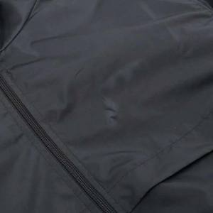 Vestes de coureur en polyester noir personnalisées et décontractées pour hommes vestes à capuche pour hommes manteaux veste coupe-vent - Product Image 4