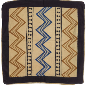 Foulard bandana carré en coton imprimé à la main style bohème avec motif floral, teinture naturelle, pour la tête - Product Image 3