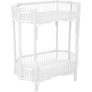 Mesa auxiliar de ratán blanco para muebles de sala de estar - Product Image 1