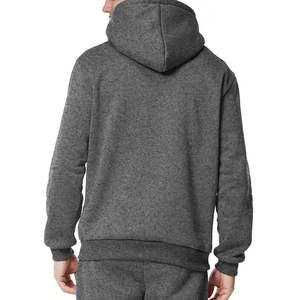 Ropa deportiva de algodón 100% de alta calidad para hombre, chándal de Jogging con patrón sólido para uso en invierno, chándal de hombre personalizable - Product Image 5