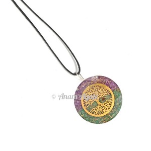 Obtenez des pendentifs personnalisés Chakra Layer Orgone Heart en ligne - Product Image 6