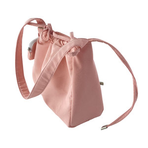 Bolsa de maquillaje de belleza Poliéster Logotipo personalizado Material de algodón ligero Bolsa de cosméticos de maquillaje de viaje rosa - Product Image 3