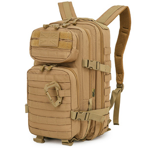 Systemtasche mit großem Hauptfach, kleiner Molle Assault Pack 28 Liter – Coyote, gepolsterter Airflow-Rücken, Camouflage Custom - Product Image 2