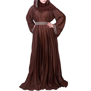 Breathable High Quality Modest Simple Long Sleeve <b>Women</b> Muslim Wear Islamic Abaya <b>Kaftan</b> Style 100% Cotton Maxi Custom Logo - Product Image 5