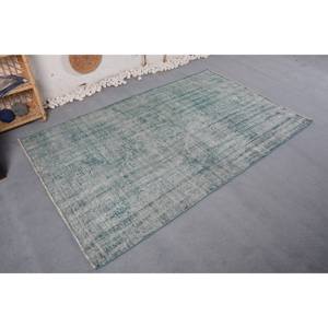 Alfombra de retales de lana azul moderna de 4,7 pies X 7,6 pies, alfombra rectangular de estilo chino tradicional para pasillo, Alfombra de sala de estar de 10mm para adolescentes - Product Image 3