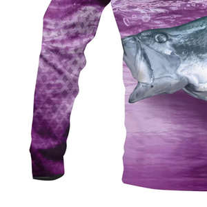 Poliéster Totalmente sublimado Impresión 3D Adulto Unisex Camisa de pesca de manga larga Polo personalizado - Product Image 3