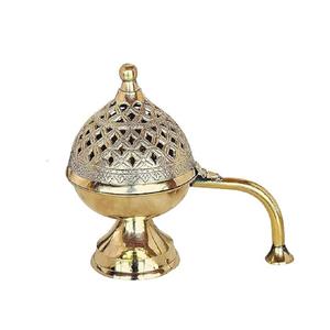 Quemador de Incienso de Latón de Diseño Antiguo, Estilo Mughal, Decorativo para el Hogar y Hoteles, Hermosa Fragancia, Mejor Precio Económico - Product Image 3