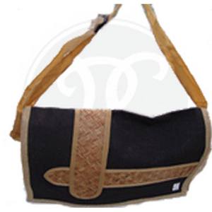 Bolso de mano de yute biodegradable, respetuoso con el medio ambiente, logotipo personalizado, bohemio, geométrico, estilo Vintage, reutilizable, estampado de moda, regalos promocionales - Product Image 3