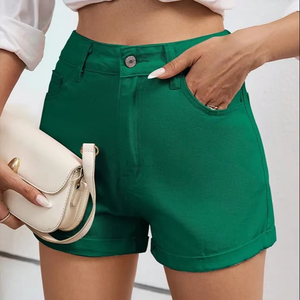 2025 New Premium Summer Denim Shorts Customize Plain Washed <b>Women's</b> Shorts Stylish <b>Jeans</b> Shorts for <b>Women</b> - Product Image 1